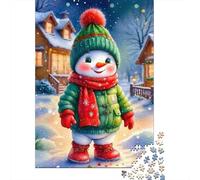 Jigsaw Puzzle Per Adulti E Bambini 1000 Pezzi Gioia del pupazzo di neve invernale Puzzle 70x50cm/1000pcs Decompressione E Regalo Puzzle Giochi Giocattolo Antistress DIY