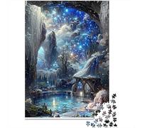 Jigsaw Puzzle Per Adulti E Bambini 1000 Pezzi Grotta di ghiaccio magica Puzzle 38x26cm/1000pcs Decompressione E Regalo Puzzle Giochi Giocattolo Antistress DIY