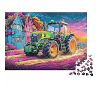 Jigsaw Puzzle Per Adulti E Bambini 1000 Pezzi Guida del trattore Puzzle 70x50cm/1000pcs Decompressione E Regalo paesaggio rurale stile arte Puzzle Giochi Giocattolo Antistress DIY