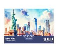 Jigsaw Puzzle Per Adulti E Bambini 1000 Pezzi Lady Libertà Puzzle 38x26cm/1000pcs Regali Puzzle Giochi Giocattolo Antistress Cardboard