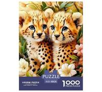 Jigsaw Puzzle Per Adulti E Bambini 1000 Pezzi leopardo ghepardo Puzzle 38x26cm/1000pcs Regali animale Puzzle Giochi Per Famiglia Cardboard