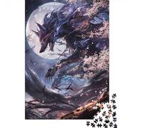 Jigsaw Puzzle Per Adulti E Bambini 1000 Pezzi Luna del lupo mitologico Puzzle 38x26cm/1000pcs Decompressione E Regalo Puzzle Giochi Per Famiglia DIY