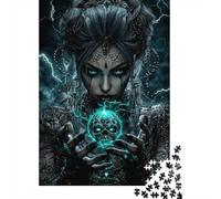 Jigsaw Puzzle Per Adulti E Bambini 1000 Pezzi Magia della strega gotica Puzzle 52x38cm/1000pcs Decompressione E Regalo Puzzle Giochi Giocattolo Antistress DIY