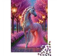 Jigsaw Puzzle Per Adulti E Bambini 1000 Pezzi Magico unicorno percorso Puzzle 38x26cm/1000pcs Decompressione E Regalo Puzzle Giochi Per Famiglia Cardboard