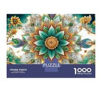 Jigsaw Puzzle Per Adulti E Bambini 1000 Pezzi Mandala floreale sulla foresta Puzzle 52x38cm/1000pcs Decompressione E Regalo Puzzle Giochi Per Famiglia DIY
