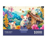 Jigsaw Puzzle Per Adulti E Bambini 1000 Pezzi Mice di Tiny Wooden House Puzzle 70x50cm/1000pcs Regali Puzzle Giochi Per Famiglia DIY