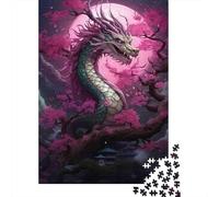 Jigsaw Puzzle Per Adulti E Bambini 1000 Pezzi Mitico drago Sakura Puzzle 38x26cm/1000pcs Regali Puzzle Giochi Giocattolo Antistress DIY