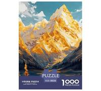 Jigsaw Puzzle Per Adulti E Bambini 1000 Pezzi Montagna di neve di alba Puzzle 38x26cm/1000pcs Decompressione E Regalo Puzzle Giochi Per Famiglia DIY