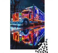 Jigsaw Puzzle Per Adulti E Bambini 1000 Pezzi Neon Truck Light Show Puzzle 38x26cm/1000pcs Regali Puzzle Giochi Giocattolo Antistress Cardboard