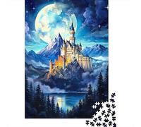 Jigsaw Puzzle Per Adulti E Bambini 1000 Pezzi Notte del Castello Fantasy Puzzle 38x26cm/1000pcs Decompressione E Regalo Puzzle Giochi Giocattolo Antistress DIY