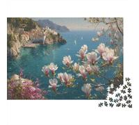 Jigsaw Puzzle Per Adulti E Bambini 1000 Pezzi Paesaggio dei villaggi costieri Puzzle 70x50cm/1000pcs Decompressione E Regalo Puzzle Giochi Per Famiglia DIY