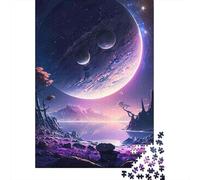 Jigsaw Puzzle Per Adulti E Bambini 1000 Pezzi Paesaggio del pianeta cosmico Puzzle 52x38cm/1000pcs Decompressione E Regalo Puzzle Giochi Giocattolo Antistress DIY