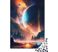 Jigsaw Puzzle Per Adulti E Bambini 1000 Pezzi Paesaggio del pianeta cosmico Puzzle 70x50cm/1000pcs Decompressione E Regalo Puzzle Giochi Per Famiglia Cardboard