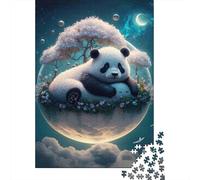 Jigsaw Puzzle Per Adulti E Bambini 1000 Pezzi Panda nella sfera dei sogni Puzzle 70x50cm/1000pcs Regali Puzzle Giochi Giocattolo Antistress Cardboard