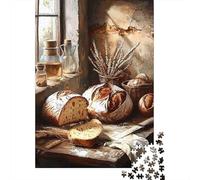 Jigsaw Puzzle Per Adulti E Bambini 1000 Pezzi Pane natura morta Puzzle 52x38cm/1000pcs Decompressione E Regalo Puzzle Giochi Giocattolo Antistress DIY