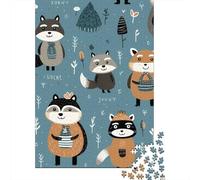 Jigsaw Puzzle Per Adulti E Bambini 1000 Pezzi Personaggi Fox Puzzle 70x50cm/1000pcs Decompressione E Regalo Puzzle Giochi Giocattolo Antistress Cardboard