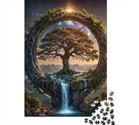 Jigsaw Puzzle Per Adulti E Bambini 1000 Pezzi Portale albero magico Puzzle 38x26cm/1000pcs Decompressione E Regalo Puzzle Giochi Giocattolo Antistress DIY