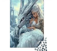 Jigsaw Puzzle Per Adulti E Bambini 1000 Pezzi Regina del drago invernale Puzzle 38x26cm/1000pcs Decompressione E Regalo Puzzle Giochi Giocattolo Antistress Cardboard