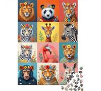 Jigsaw Puzzle Per Adulti E Bambini 1000 Pezzi Ritratti Animali Florali Puzzle 70x50cm/1000pcs Decompressione E Regalo Puzzle Giochi Per Famiglia DIY
