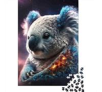 Jigsaw Puzzle Per Adulti E Bambini 1000 Pezzi Ritratto di Koala Cosmico Puzzle 70x50cm/1000pcs Decompressione E Regalo Puzzle Giochi Giocattolo Antistress Cardboard