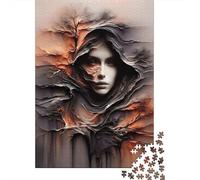 Jigsaw Puzzle Per Adulti E Bambini 1000 Pezzi Ritratto mistico donna Puzzle 38x26cm/1000pcs Regali Puzzle Giochi Per Famiglia DIY