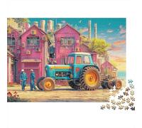 Jigsaw Puzzle Per Adulti E Bambini 1000 Pezzi Scena del trattore rurale Puzzle 70x50cm/1000pcs Decompressione E Regalo vibrante arte fantasy urbana Puzzle Giochi Giocattolo Antistress Cardboard