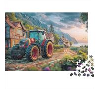 Jigsaw Puzzle Per Adulti E Bambini 1000 Pezzi Scena del trattore rurale Puzzle 70x50cm/1000pcs Decompressione E Regalo paesaggio arte digitale Puzzle Giochi Giocattolo Antistress DIY