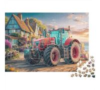 Jigsaw Puzzle Per Adulti E Bambini 1000 Pezzi Scena del trattore rurale Puzzle 70x50cm/1000pcs Decompressione E Regalo Arte digitale Fantasy Style Puzzle Giochi Giocattolo Antistress DIY