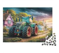Jigsaw Puzzle Per Adulti E Bambini 1000 Pezzi Scena del trattore rurale Puzzle 70x50cm/1000pcs Regali Fantasy Village stile d'arte Puzzle Giochi Per Famiglia Cardboard