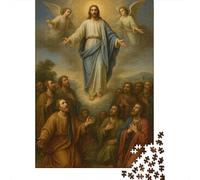 Jigsaw Puzzle Per Adulti E Bambini 1000 Pezzi Scena dell'Ascensione di Gesù Puzzle 70x50cm/1000pcs Regali Puzzle Giochi Giocattolo Antistress Cardboard