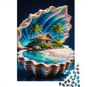 Jigsaw Puzzle Per Adulti E Bambini 1000 Pezzi Scena dell'isola tropicale Puzzle 38x26cm/1000pcs Decompressione E Regalo Puzzle Giochi Giocattolo Antistress DIY