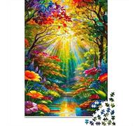 Jigsaw Puzzle Per Adulti E Bambini 1000 Pezzi sentiero foresta arcobaleno Puzzle 70x50cm/1000pcs Regali Puzzle Giochi Giocattolo Antistress DIY