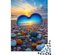 Jigsaw Puzzle Per Adulti E Bambini 1000 Pezzi Specchio a forma di cuore Puzzle 70x50cm/1000pcs Decompressione E Regalo Puzzle Giochi Per Famiglia DIY