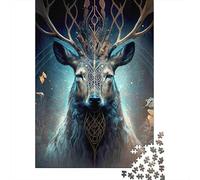 Jigsaw Puzzle Per Adulti E Bambini 1000 Pezzi Spirito Mistico Cervo Puzzle 52x38cm/1000pcs Regali Puzzle Giochi Per Famiglia DIY
