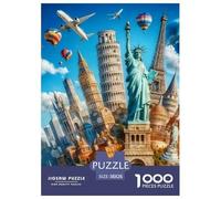 Jigsaw Puzzle Per Adulti E Bambini 1000 Pezzi Splicing Edificio Landmark Multi Paese Puzzle 38x26cm/1000pcs Decompressione E Regalo Puzzle Giochi Per Famiglia DIY