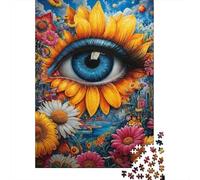 Jigsaw Puzzle Per Adulti E Bambini 1000 Pezzi Surreale occhio fiore arte Puzzle 38x26cm/1000pcs Regali Puzzle Giochi Per Famiglia DIY