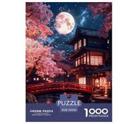 Jigsaw Puzzle Per Adulti E Bambini 1000 Pezzi Templi Pagoda Fiori di ciliegio Puzzle 70x50cm/1000pcs Regali Puzzle Giochi Per Famiglia Cardboard