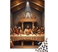 Jigsaw Puzzle Per Adulti E Bambini 1000 Pezzi Ultima cena dipinto Puzzle 70x50cm/1000pcs Decompressione E Regalo Puzzle Giochi Giocattolo Antistress Cardboard