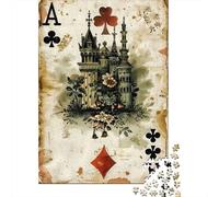Jigsaw Puzzle Per Adulti E Bambini 1000 Pezzi Vintage carta da gioco Puzzle 52x38cm/1000pcs Decompressione E Regalo Puzzle Giochi Per Famiglia Cardboard