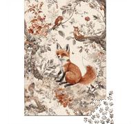 Jigsaw Puzzle Per Adulti E Bambini 1000 Pezzi Volpe nella foresta Puzzle 38x26cm/1000pcs Decompressione E Regalo Puzzle Giochi Per Famiglia Cardboard