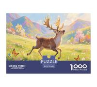 Jigsaw Puzzle Renne nella tundra Arteica Colore Jigsaw Family Game Idea Regalo Per Bambini Animale Per Gioco Familiare 1000 Pezzi Regalo Per Amore E Amico 70x50cm/1000pcs