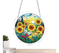 Jigsaw Puzzle Suncatcher | 2D Acrylic Window Ornament | Natural Scenery Suncatcher Puzzle | for Home Apartment Living Room Study Room Bedroom Balcony Garden Porch Wall Window