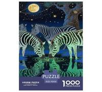Jigsaw Puzzle Zebra della savana africana Artee Stampa Di Qualit Gioco Educativo E Stimolante Animale Divertimento Gioco 1000 Pezzi Artee Per Adulti Bambini 70x50cm/1000pcs