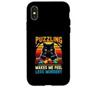 Jigsaw Puzzler Lover Puzzling Mi fa sentire meno omicidio Custodia per iPhone X/XS