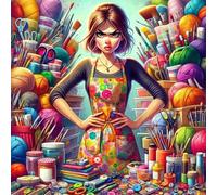 Jigsaw Puzzles 150 Pieces for Adults, Fun Challenging & Brainteasing jigsaw puzzles for adults 150 piece Puzzle Educational Games Home Decoration puzzle(Cute Angry Woman)