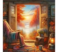 Jigsaw Puzzles 150 Pieces, Jigsaws Wooden Chair Landscape 150 Piece jigsaw puzzles for Adults, Challenge High Difficulty Family Puzzle Game 65x65cm/26x26inch