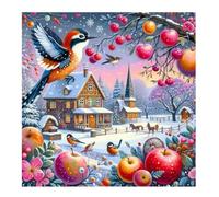 Jigsaw Puzzles 200 Pieces, Jigsaws Quiet Winter Village 200 Piece jigsaw puzzles for Adults, Challenge High Difficulty Family Puzzle Game 28x28cm/11x11inch