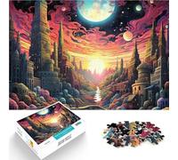 Jigsaw Puzzles 2000 Piece for Adults Trippy City - Cosmic Cityscapes Suitable for ages 14 and up Intellectual decompression educational toy It is ideal as a gift for the whole family。