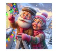 Jigsaw Puzzles 300 Pieces, Jigsaws Winter Couple 300 Piece jigsaw puzzles for Adults, Challenge High Difficulty Family Puzzle Game 35x35cm/14x14inch