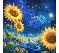 Jigsaw Puzzles 35 Pieces, Jigsaws Starry Sky Dolphins 35 Piece jigsaw puzzles for Adults, Challenge High Difficulty Family Puzzle Game 30x30cm/12x12inch